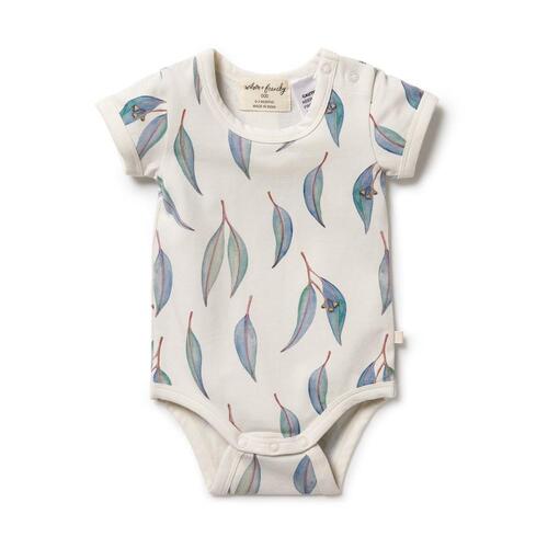 Organic Bodysuit - Blue Eucalyptus