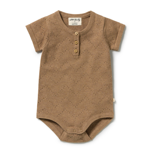 Bodysuit | Knitted Pointelle | Ginger Snap