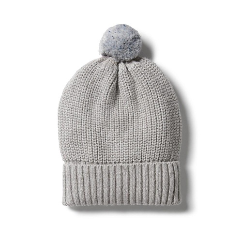 Knitted Hat - Glacier Grey Fleck
