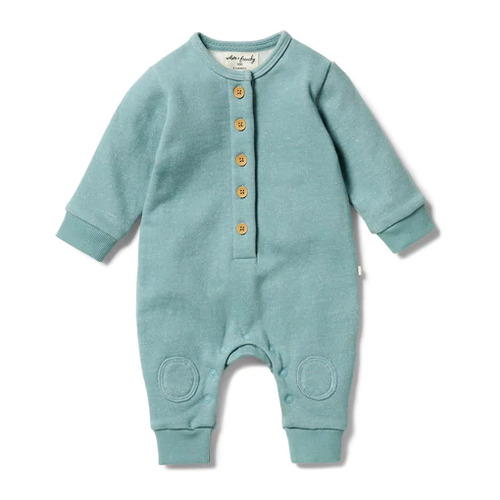 Organic French Terry Slouch Growsuit - Artic