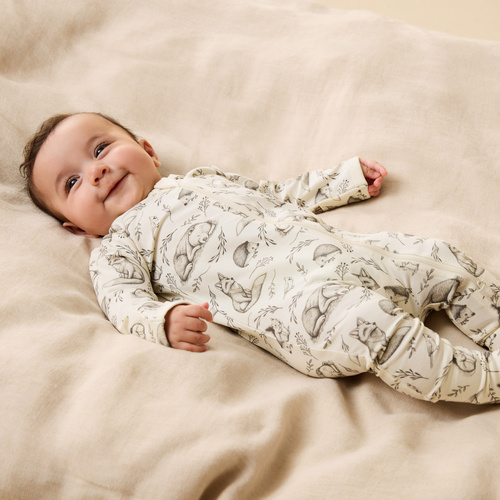 Onesie | Footed | Foxglove Forest