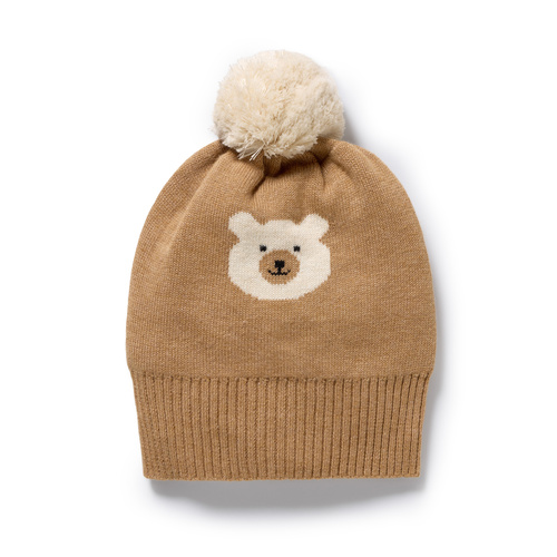 Hat | Organic Knitted Jacquard | Beary Cute