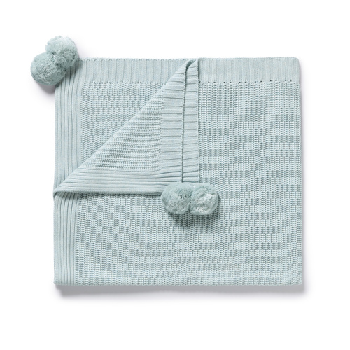 Blanket | Knit | Cloud Blue