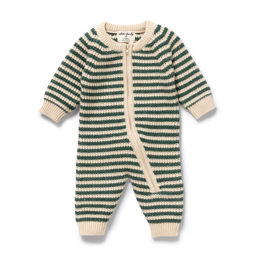 Onesie | Knit | Clover Stripe