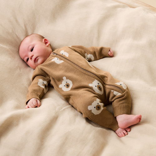 Onesie | Jacquard Knit | Beary Cute 