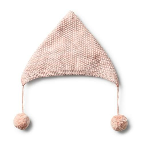 Strawberry And Cream Knitted Bonnet