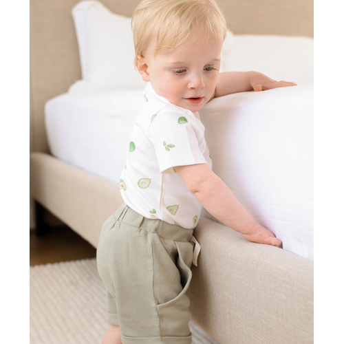 Shorts | Cotton Waffle | Sage Green
