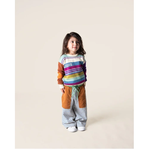 Wide Leg Pants - Stripes