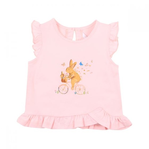 Flora Bunny Tee - Pink