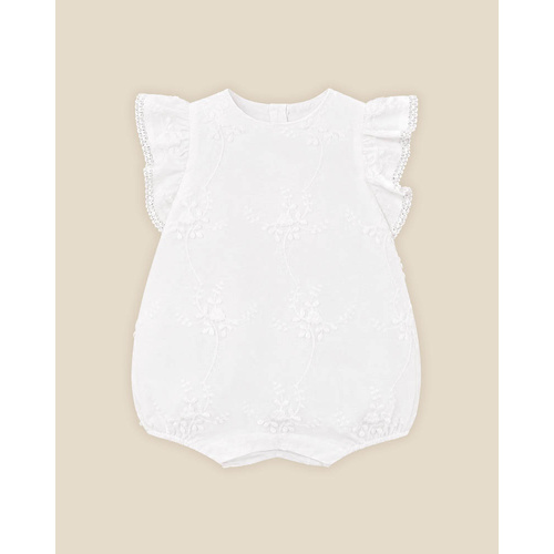 Romper | 3D Embroiderd | Ivory Floral