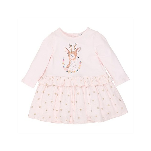 Tabitha Deer Dress - Pink 