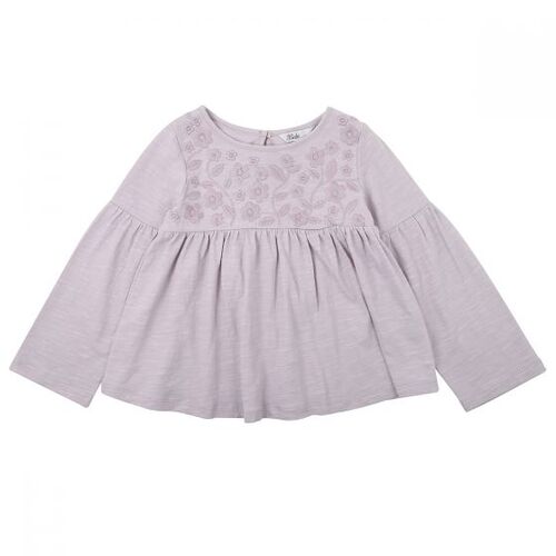 Ivy Embroidered Top - Musk Lilac