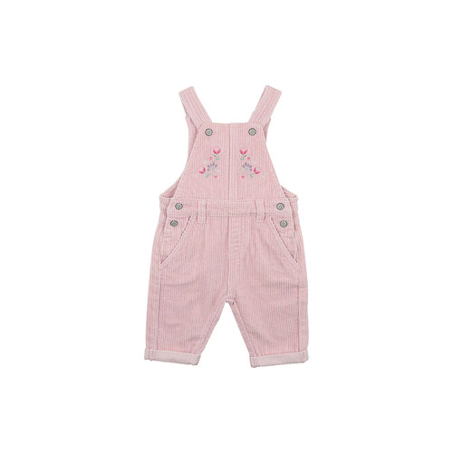 Lucie Cord Overalls - Baby Pink