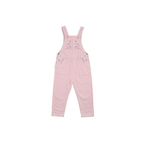 Lucie Cord Overalls - Baby Pink