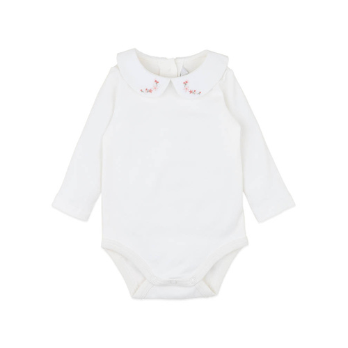 Onesie | Embroidered Collar | Cloud Gemma