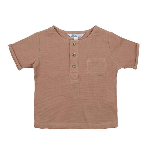 Crinkle Top - Chestnut