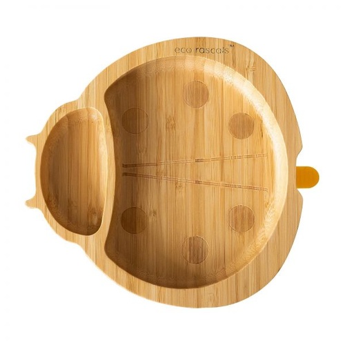 Eco Rascals Organic Bamboo Suction Plate – Ladybird