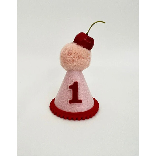 Party Hat - Cherry On Top Felt First Birthday