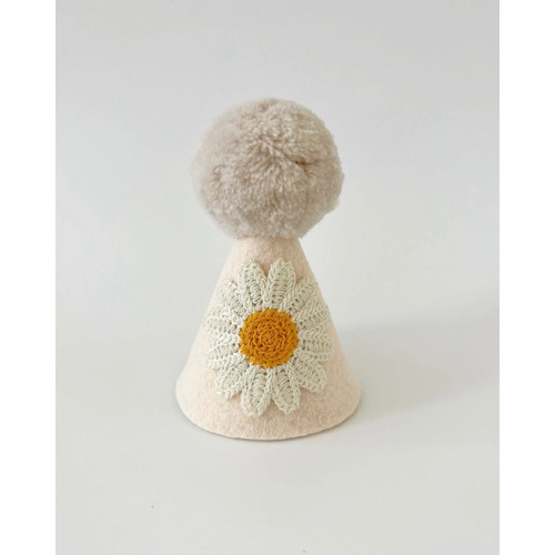 Party Hat - Crochet Flower
