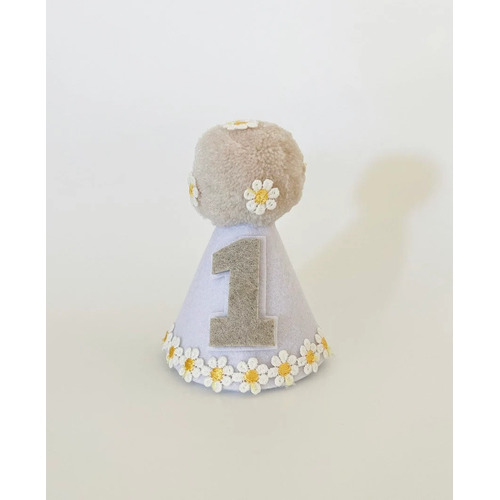 Party Hat - Daisy Lilac Felt First Birthday