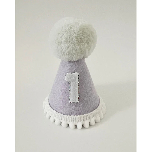 Party Hat - Lavender Felt First Birthday