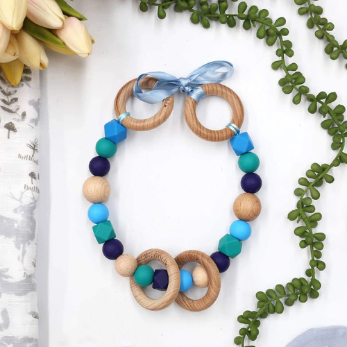 Pram Garland - Navy/Biscay Bay/Cornflower Blue