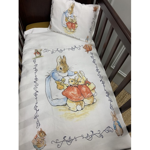 Peter Rabbit Bassinet Quilt Cover Complete Set - 3