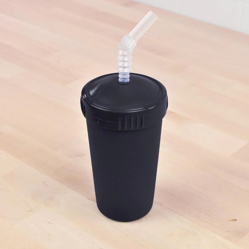 Re-Play Cup With Reusable Straw - Black