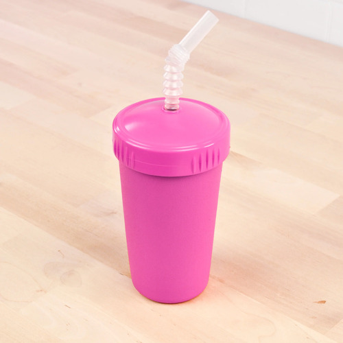 Re-Play Cup With Reusable Straw - Bright Pink