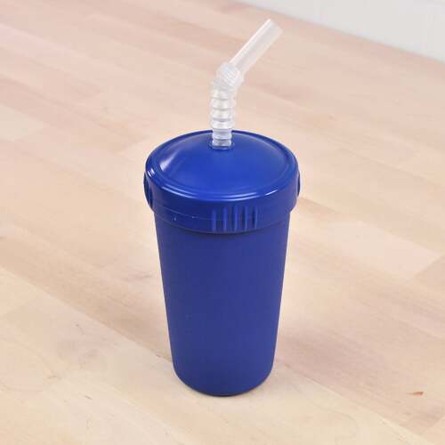 Re-Play Cup With Reusable Straw - Navy Blue