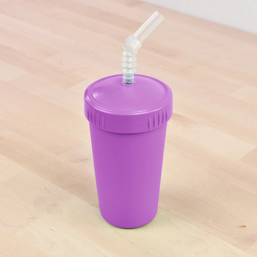 Re-Play Cup With Reusable Straw - Purple