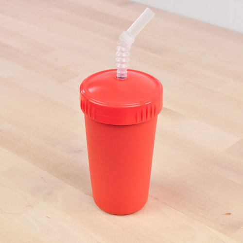 Re-Play Cup With Reusable Straw - Red