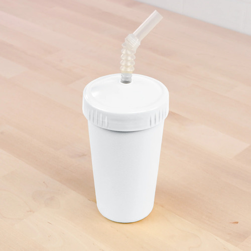 Re-Play Cup With Reusable Straw - White