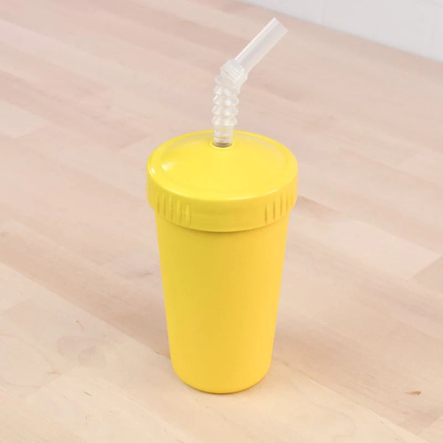 Re-Play Cup With Reusable Straw - Yellow