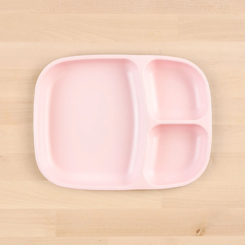 Re-Play Large Divided Tray Plate - Ice Pink