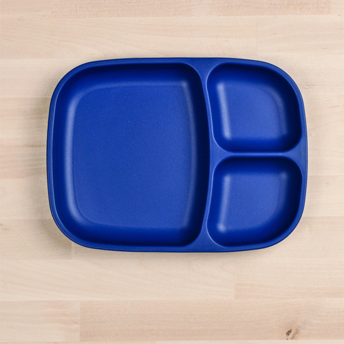 Re-Play Large Divided Tray Plate - Navy