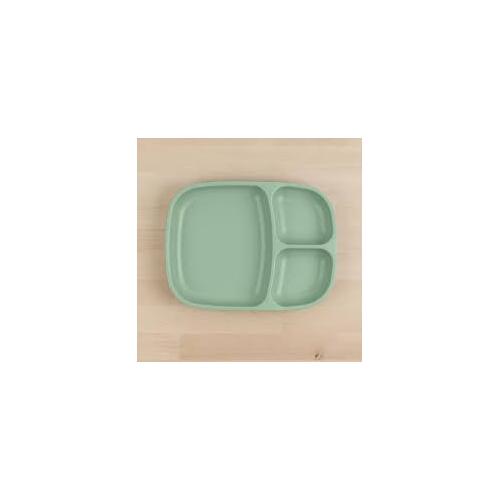 Re-Play Large Divided Tray Plate - Sage