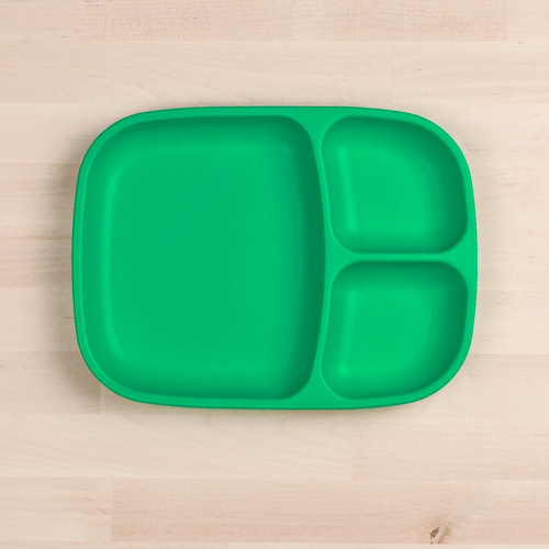 Re-Play Large Divided Tray Plate - Green