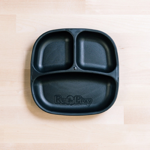 Re-Play Small Divided Plate - Black
