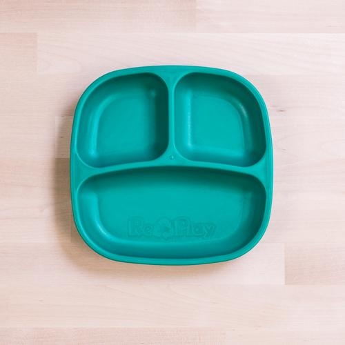 Re-Play Small Divided Plate - Teal
