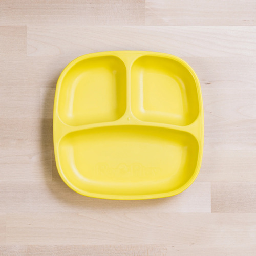 Re-Play Small Divided Plate - Yellow