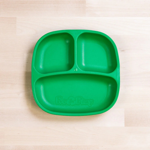Re-Play Small Divided Plate Tray - Kelly Green