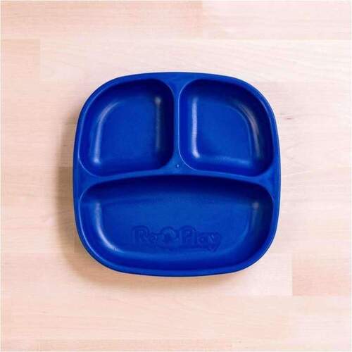 Re-Play Small Divided Plate Tray - Navy