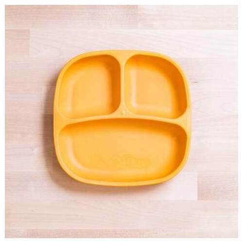 Re-Play Small Divided Plate Tray - Sunny Yellow