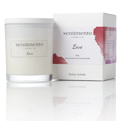 Scented Hand Poured Candle - Love 