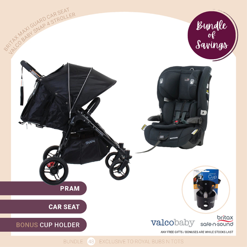 Valco Baby Snap 4 Stroller And Britax Maxi Guard Car Seat Bundle