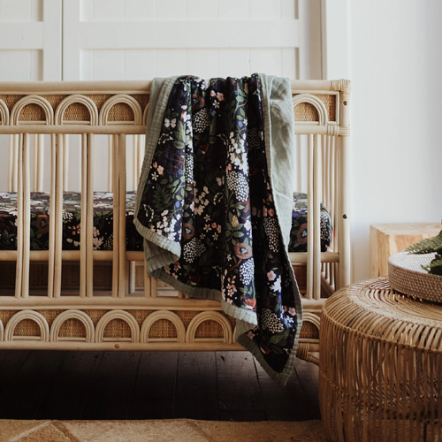 Snuggly Blanket/Cot Quilt - Night Garden