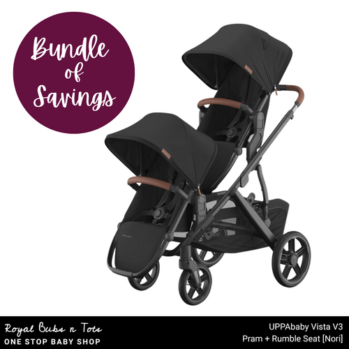 Pram Bundle | UPPAbaby Vista V3 | Pram + Rumble Seat [Nori]