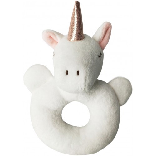 Unicorn Pink Pattern Rattle Ring
