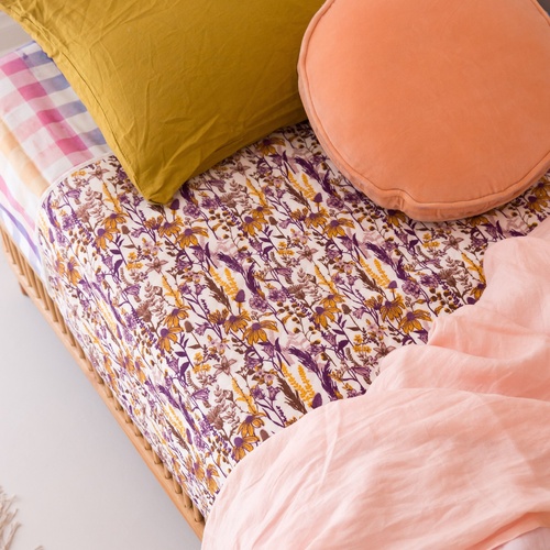 Bedmates Waterproof Sheet Protector - Wildflowers